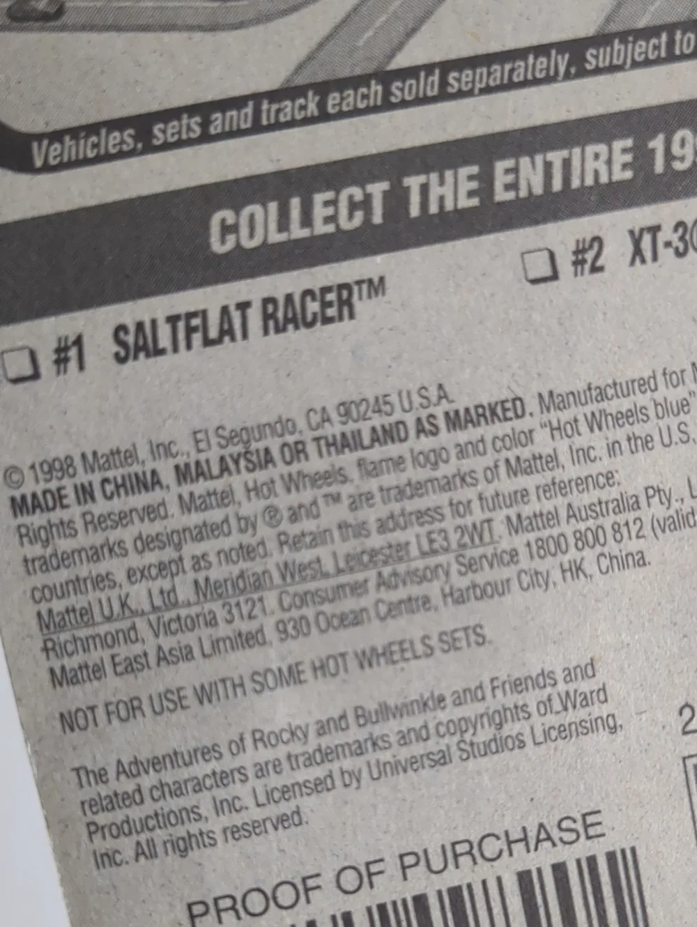 Mattel package 21